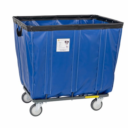 R&B Wire Products Basket Truck, Blue, Steel, Vinyl, 38 in L, 28 in W, 36 in H, 12 Bushel Volume Capacity 412KDC/BL